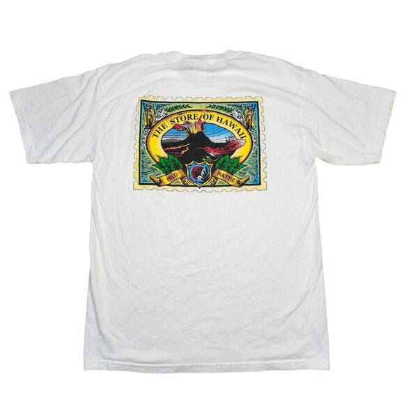 Vintage Hilo Hattie The Store Of Hawaii Big Island Volcano T-Shirt Large - Picture 1 of 7